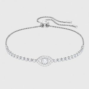 LIKE NEW Swarovski Crystal Evil Eye Bracelet 🧿🤩✨